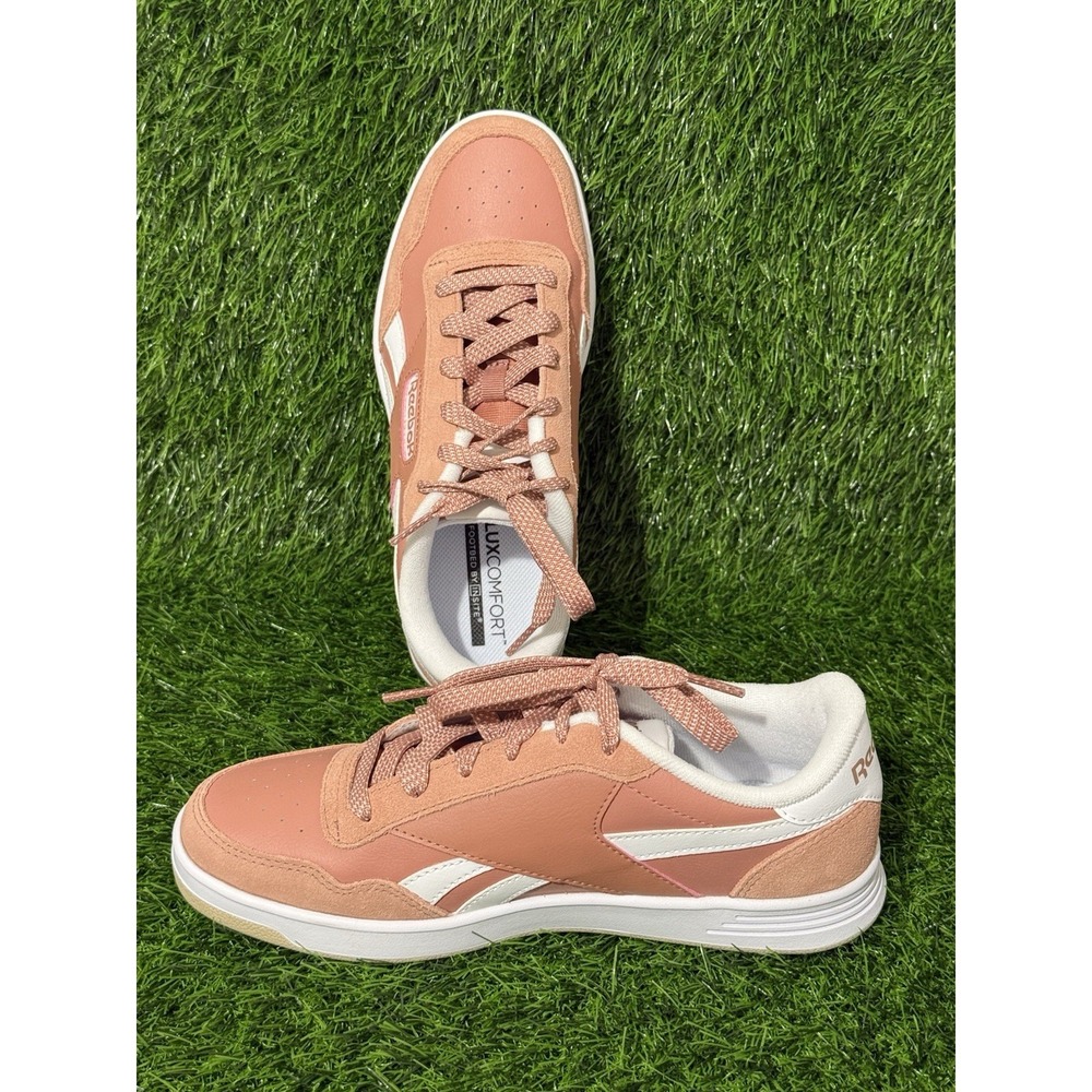 Reebok Court Advance Pink Clay White Women's 7.5 Casual Comfort Sneakers New - Picture 3 of 7